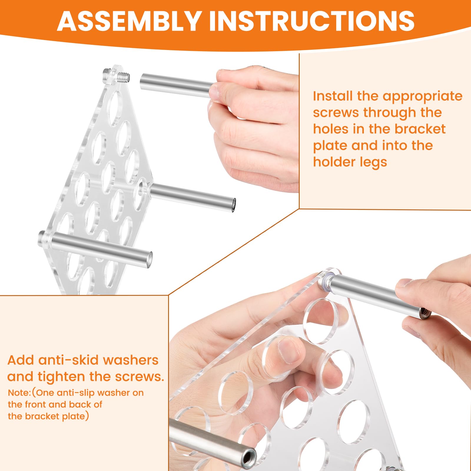 Premium Metal Chess Piece Holder for DIY Silicone Molds - 6.5