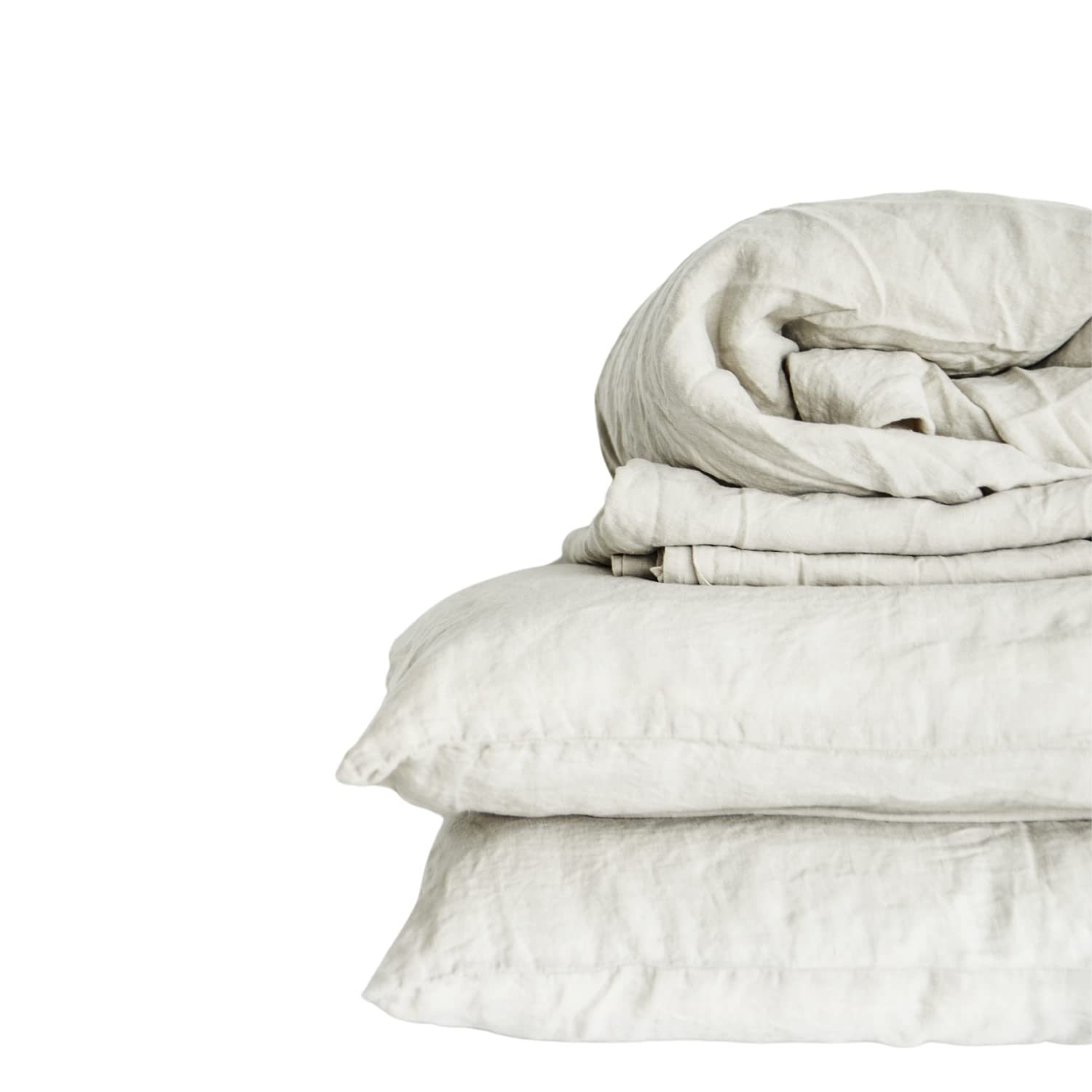 Premium 100% Natural French Flax Linen Bedding Set - Stone Washed Ultra Soft Queen Size 4-Piece Sheet Set in Farmhouse Beige | Organic Eco-Friendly Luxury Bed Sheets for Master Bedroom & Guest Room