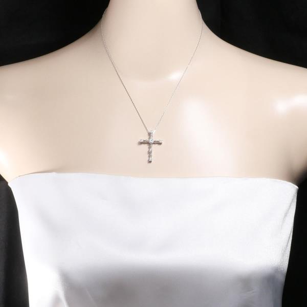 18K White Gold Diamond Necklace 0.50CT - 40cm Chain Length - 3.9g Total Weight - Excellent Condition - Perfect for Weddings, Anniversaries & Special Occasions