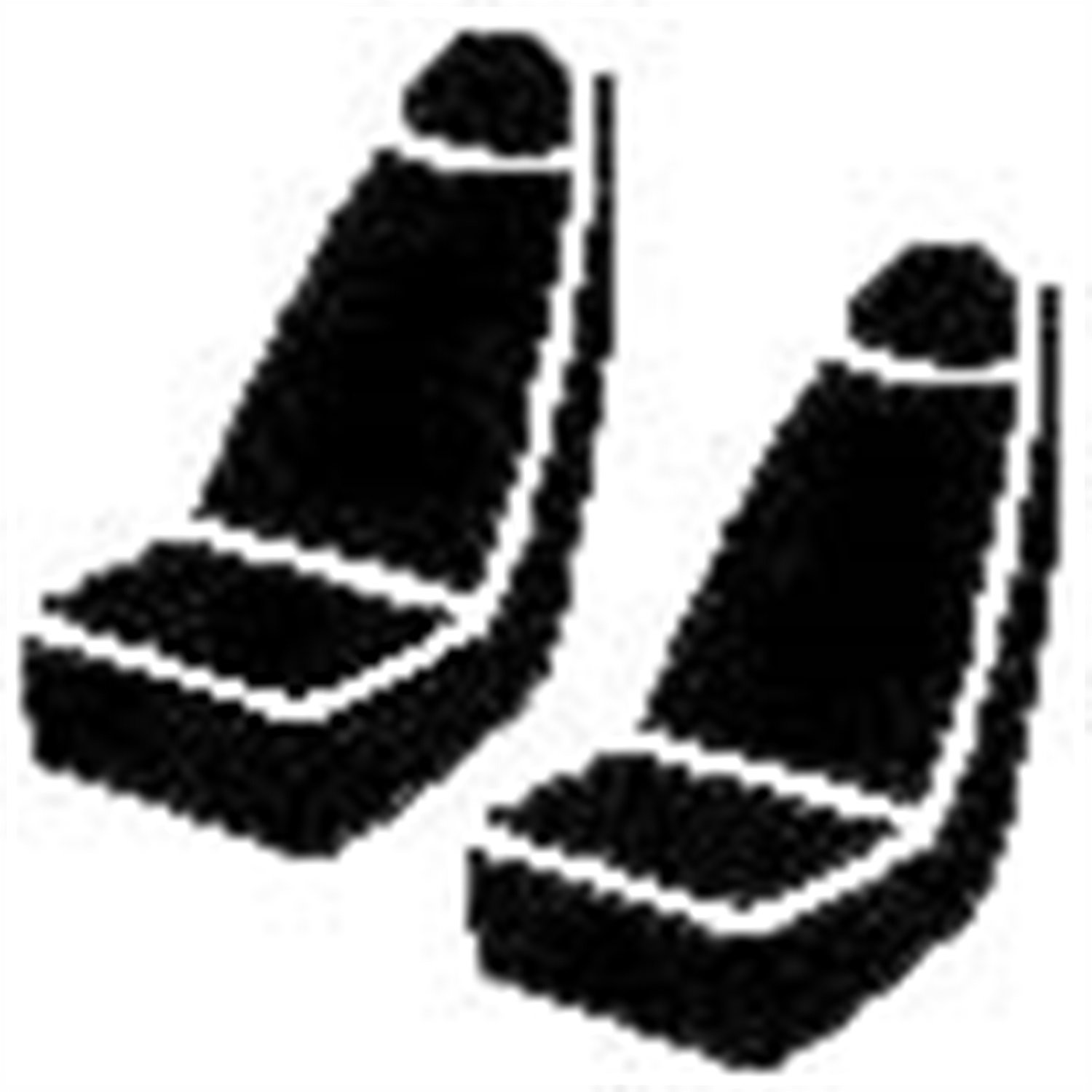 Fia SL68-13 RED Custom Fit Front Seat Cover for Bucket Seats - Premium Leatherette (Black with Red Center Panel) - Perfect for Car Enthusiasts & Vehicle Protection