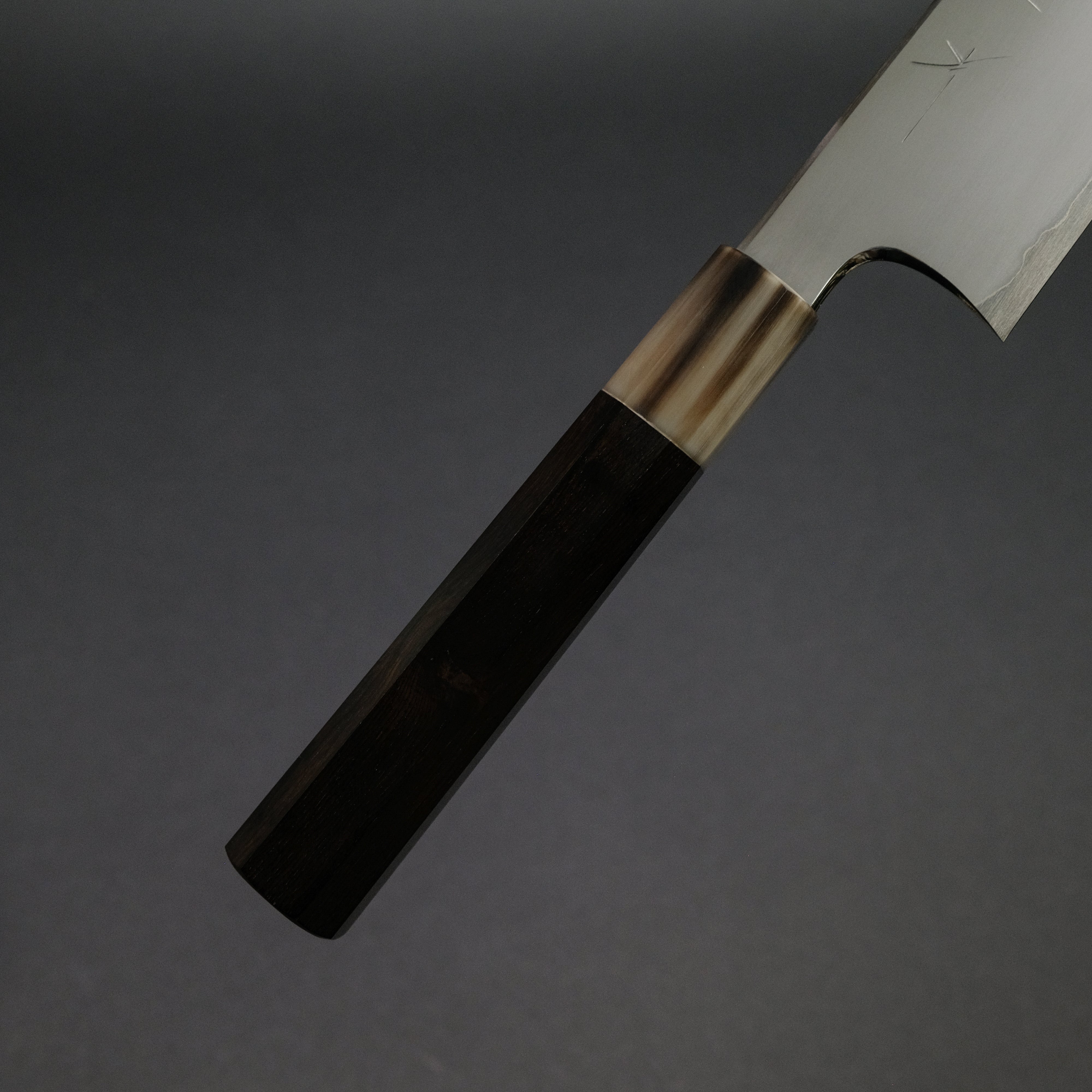 Hitohira Togashi White #1 Stainless Clad Kasumi Gyuto 210mm Japanese Chef Knife with Ebony Handle - Professional Kitchen Tool for Sushi, Meat Cutting & Precision Cooking