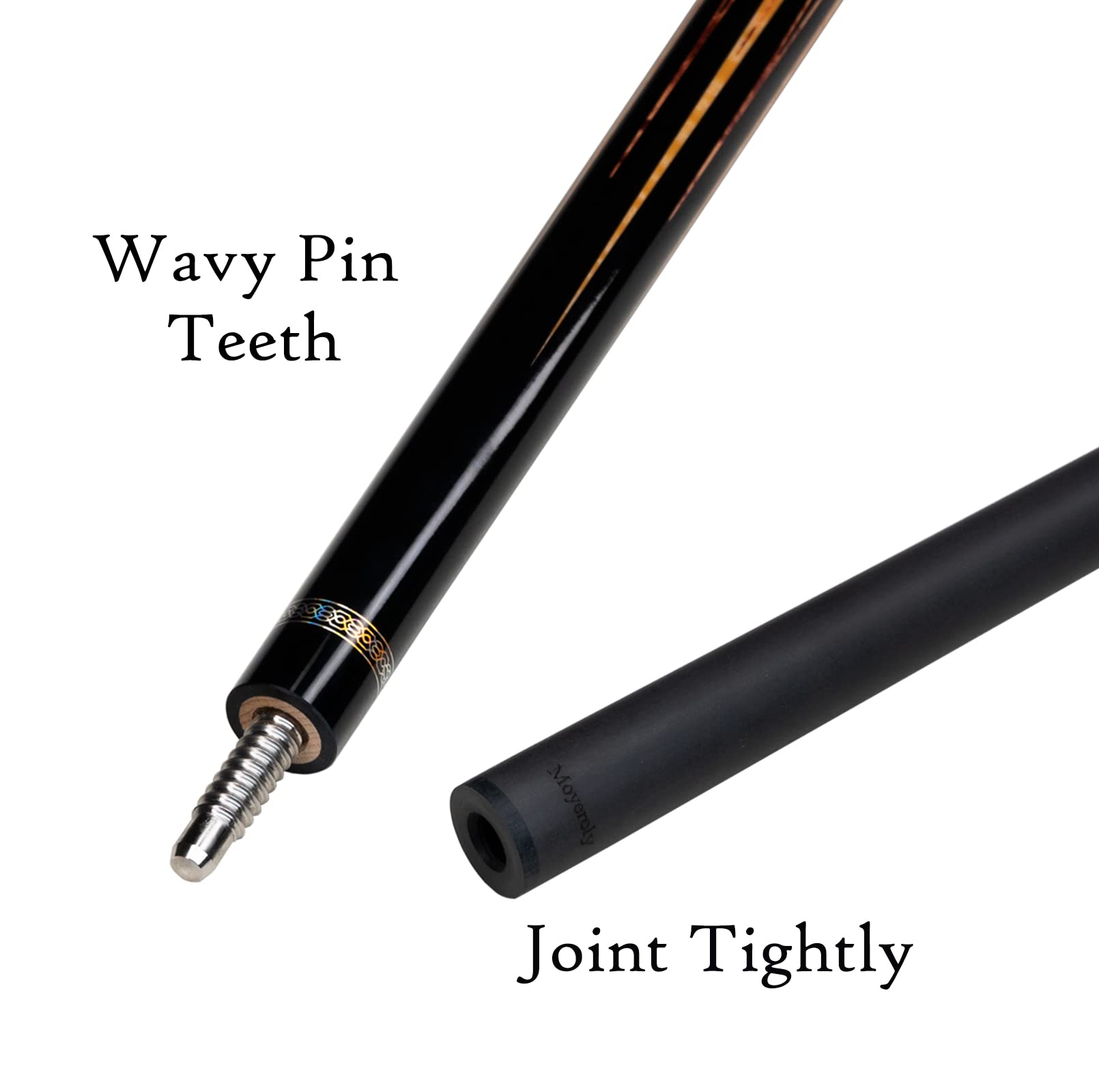 Premium Carbon Fiber Pool Cue Stick - 11.8mm/12.5mm Low Deflection Professional Billiard Cue with Protective Case | Ideal for Tournament Play & Home Game Rooms