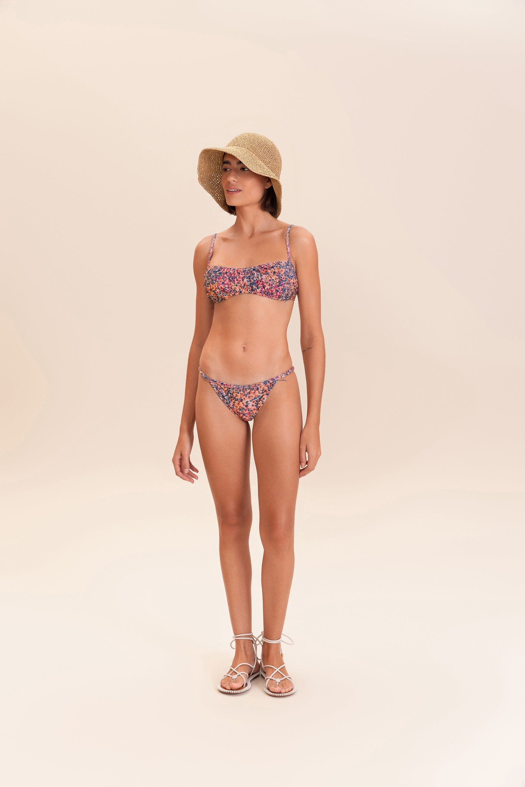 Primrose String Bikini Bottom - Sexy High Cut Swimwear for Women, Comfortable & Adjustable Swim Bottoms for Beach, Pool & Vacation