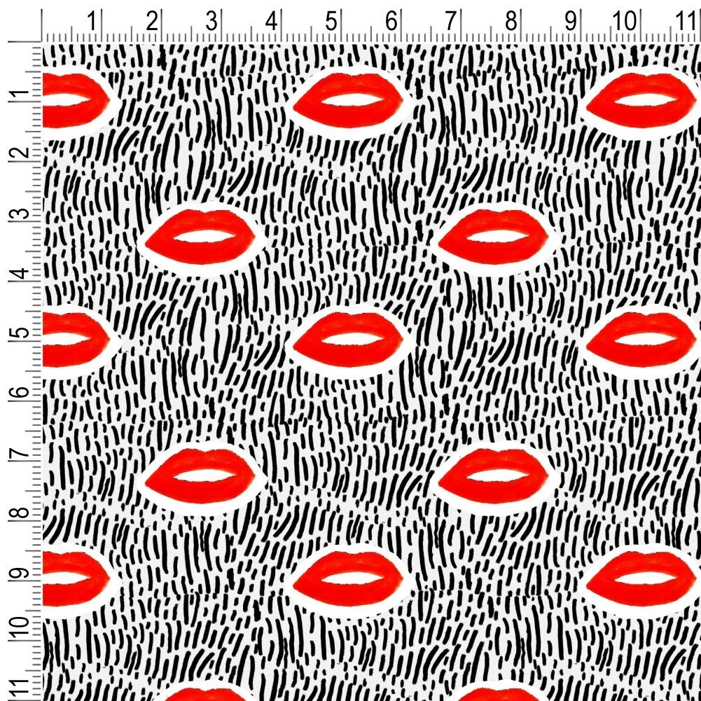 GRAPHICS & MORE Bold Lips Gift Wrap Wrapping Paper Rolls - Premium Quality Wrapping Paper for Birthdays, Weddings & Holidays - Perfect for Gift Wrapping, Party Decorations & Craft Projects
