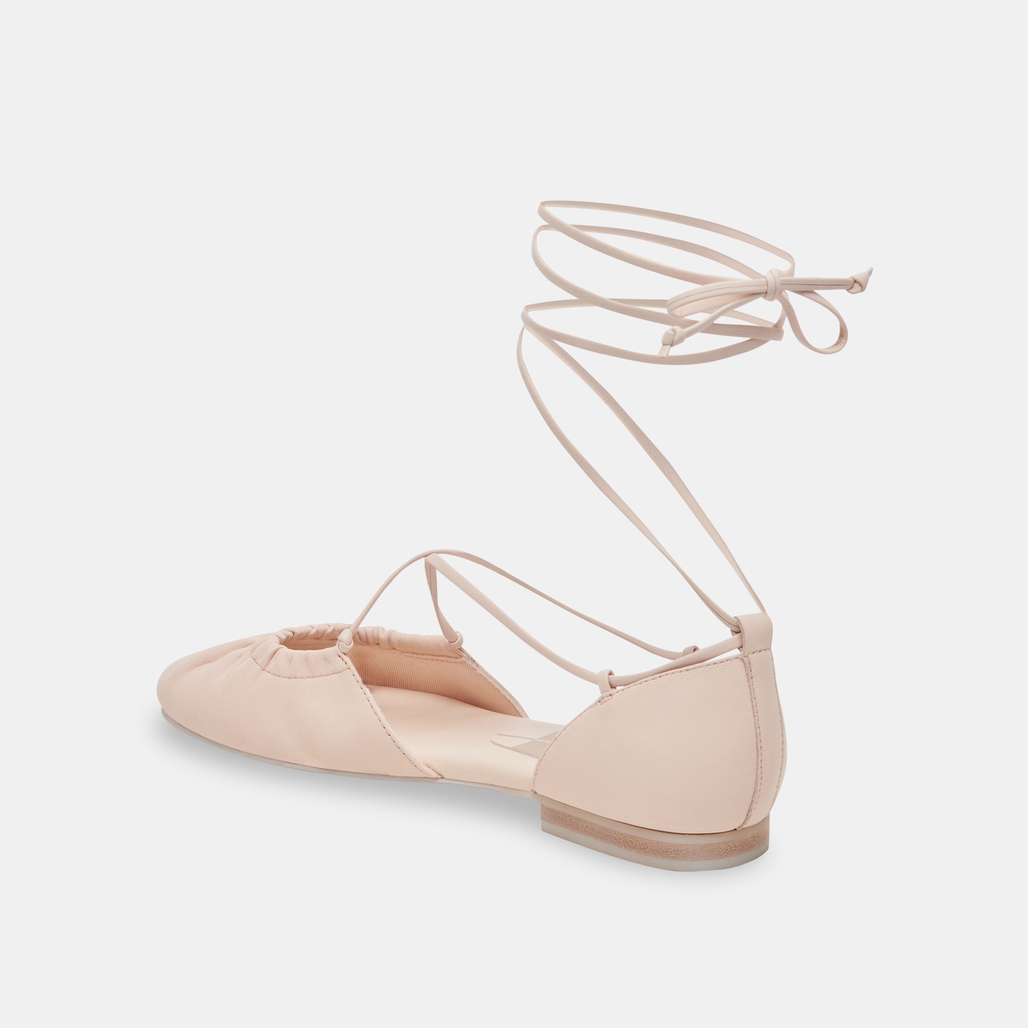 CANCUN Women's Ballet Flats - Light Pink Genuine Leather Comfortable Slip-On Shoes for Casual Wear & Office Outfits