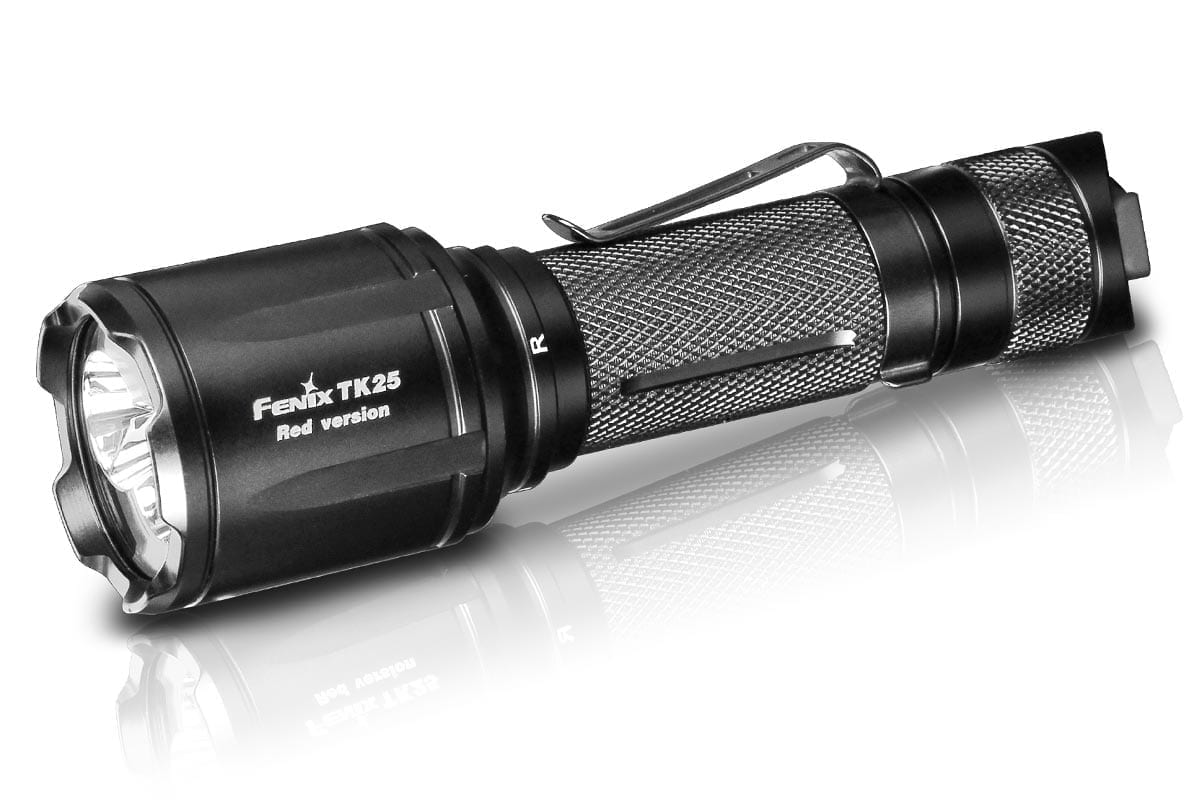 Fenix TK25 Red LED Flashlight - High Lumen Tactical Light for Hunting, Camping & Emergency Use (Discontinued Model)