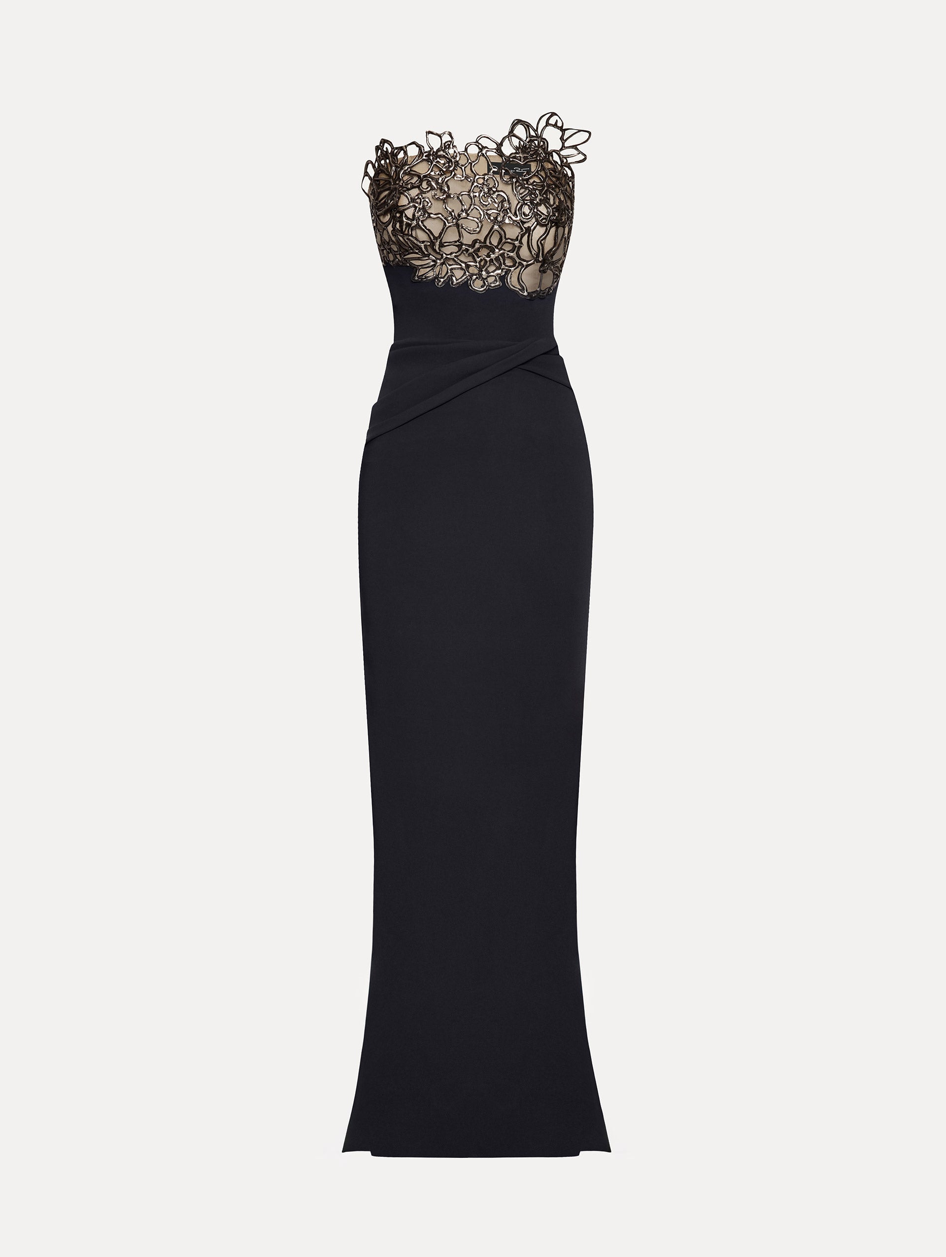 Elegant Rubber Lace Cady Gown - Women's Formal Evening Dress for Prom, Wedding & Special Occasions