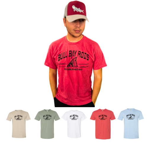 Bull Bay Rods Est. 2012 Premium Fishing T-Shirt - Comfortable & Durable Fishing Apparel for Anglers - Perfect for Fishing Trips & Outdoor Adventures