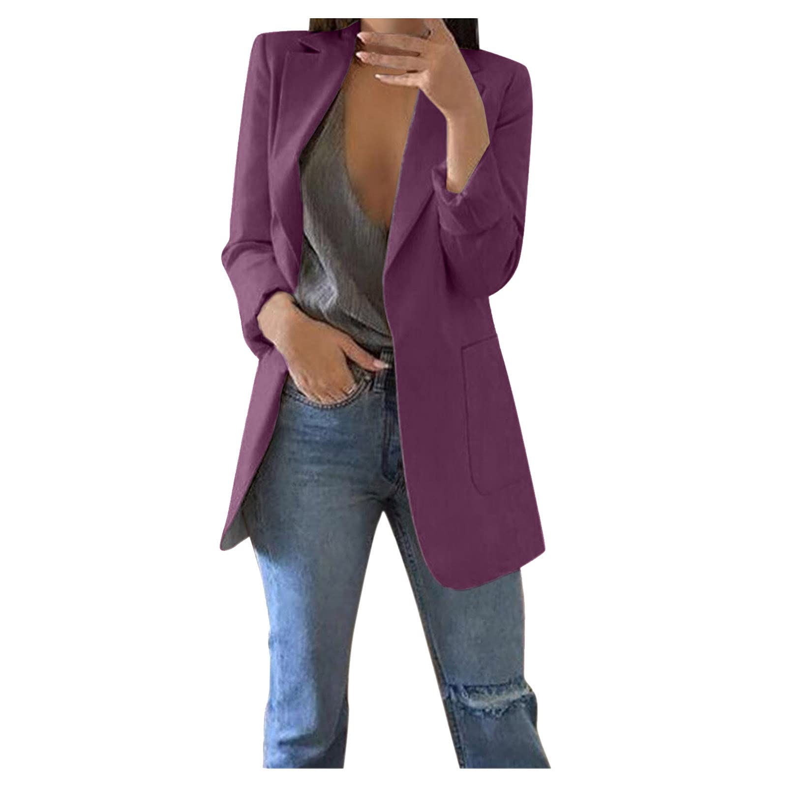 Women's Slim Fit Blazer Jacket for Office & Casual Wear