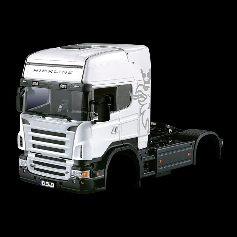 1/14 Scale RC Tractor Truck Highline Car Shell Body for 2 Axle Trailer - DIY Parts for Radio Controlled Electric Vehicles | Perfect for Hobbyists & RC Car Enthusiasts