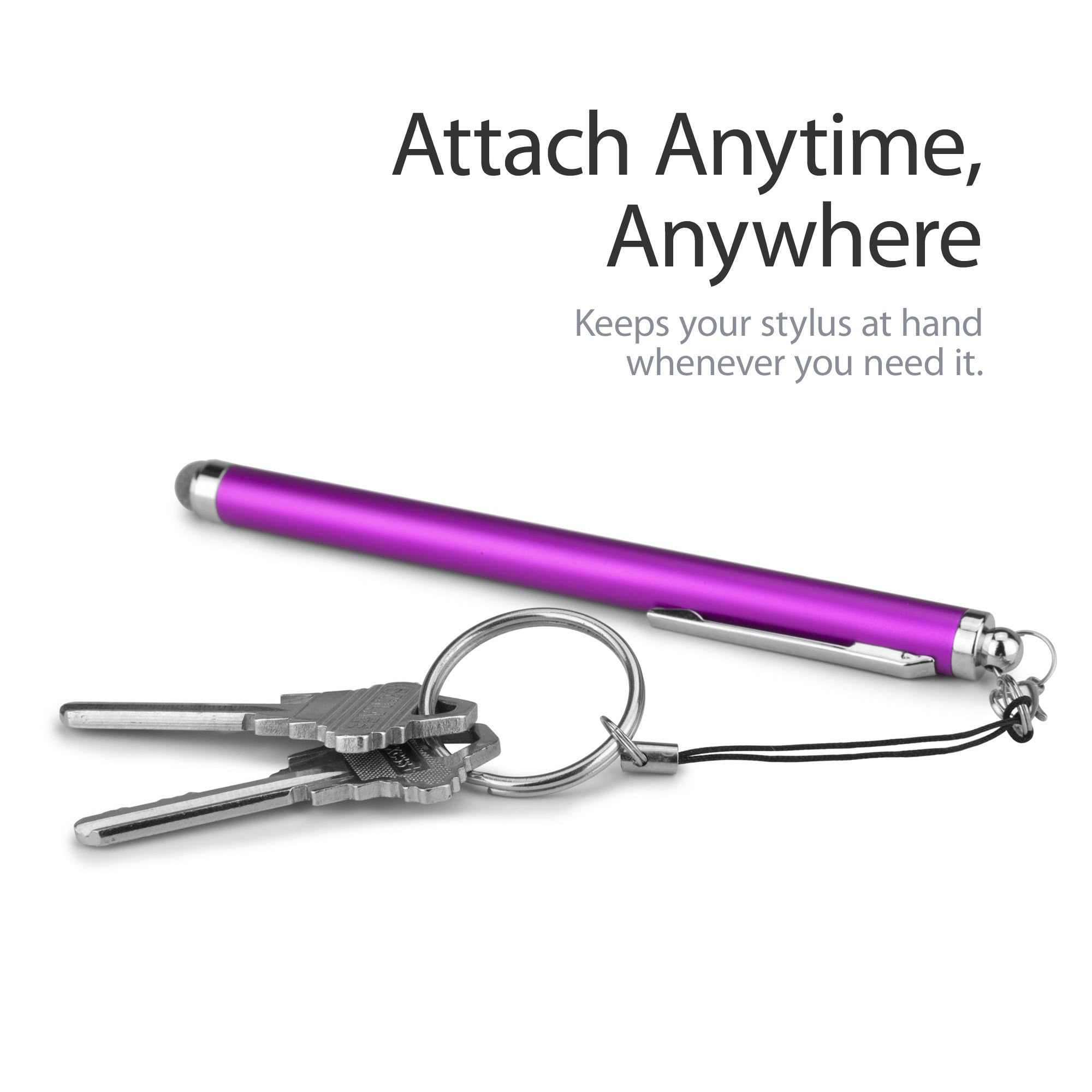 BoxWave EverTouch Capacitive Stylus Pen for Poynt Smart Terminal - Fiber Tip Precision Stylus, Jet Black | Perfect for Retail, POS Systems & Touchscreen Devices