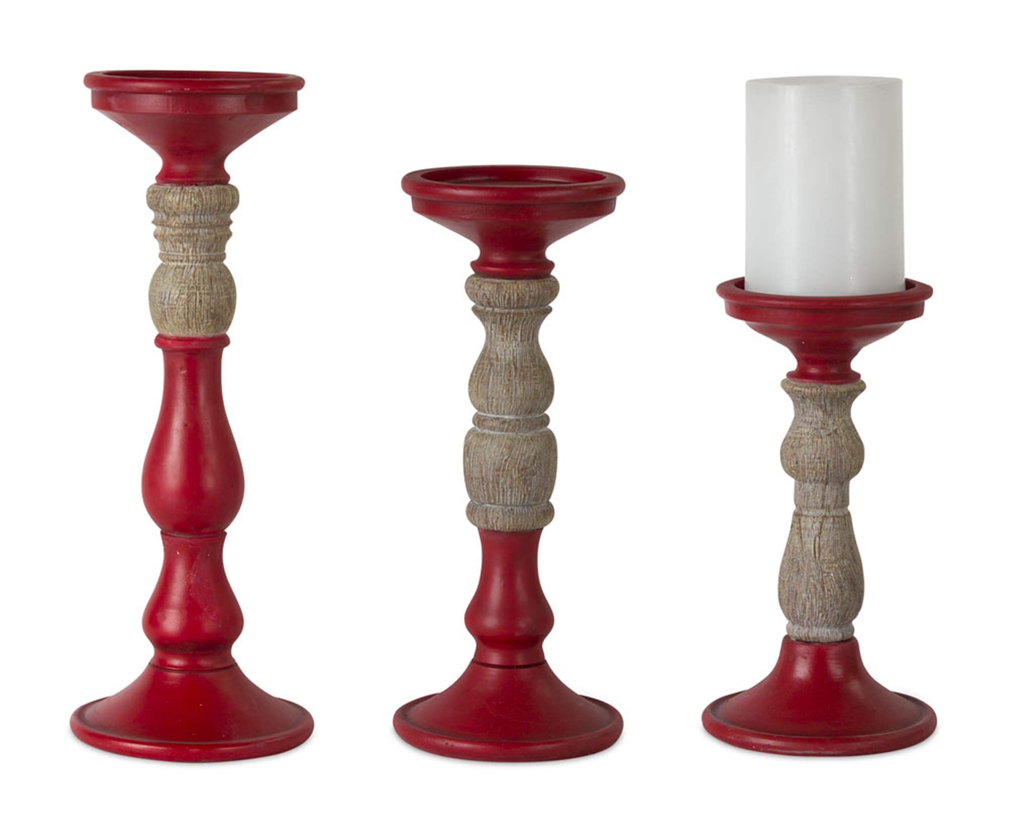 Melrose 80858 Decorative Resin Candle Holders - Set of 3 for Home, Wedding & Party Decor | Elegant Table Centerpiece for Dining Room, Patio & Outdoor Events