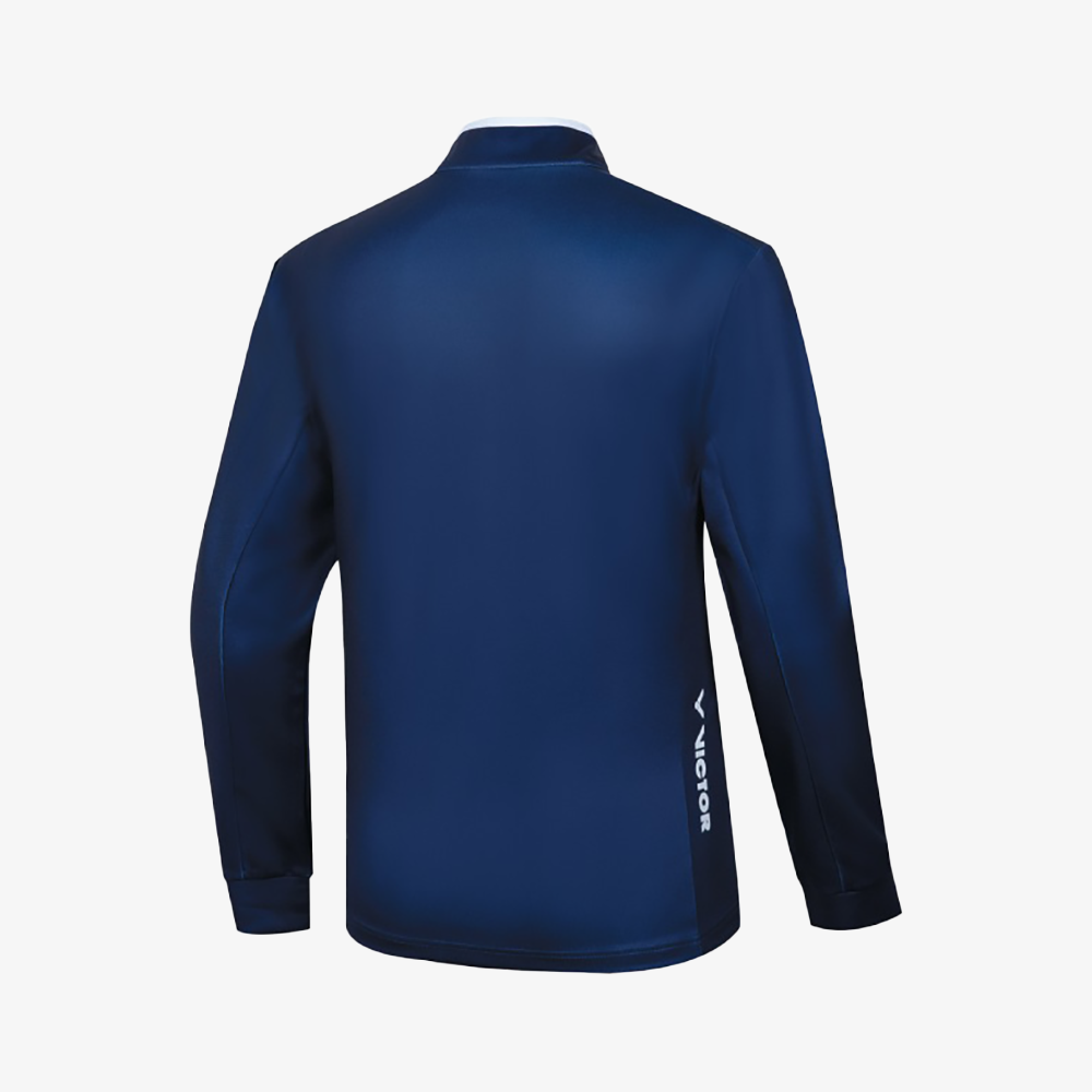 Victor Unisex Knitted Sports Jacket J 50600B - Lightweight Breathable Athletic Jacket for Men & Women, Navy Blue - Perfect for Running, Gym Workouts & Outdoor Activities