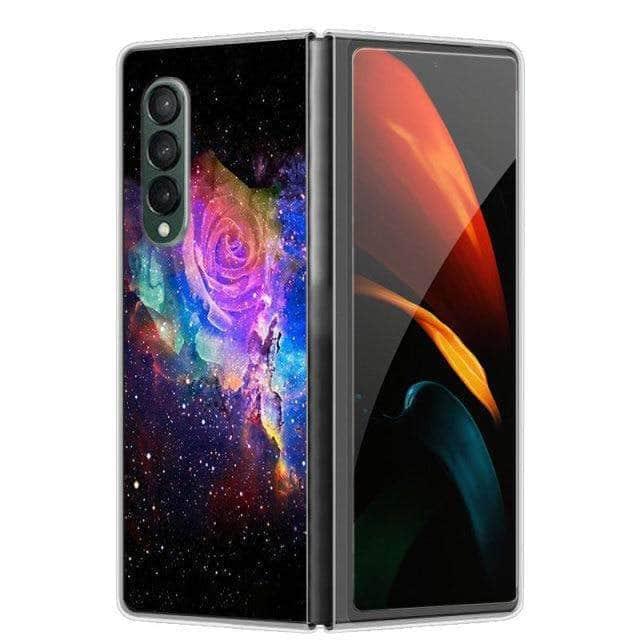 Samsung Galaxy Z Fold 3 5G Phone Case - Cartoon Design Hard PC Protective Cover for Foldable Smartphone | Perfect for Work, Travel & Daily Use