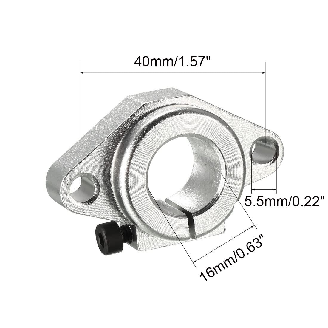 4pcs SHF16 16mm Aluminum Linear Rod Rail Shaft Support - High Precision Linear Motion Guides for CNC Machines & 3D Printers - Perfect for DIY CNC Routers, Laser Cutters, and Automation Projects