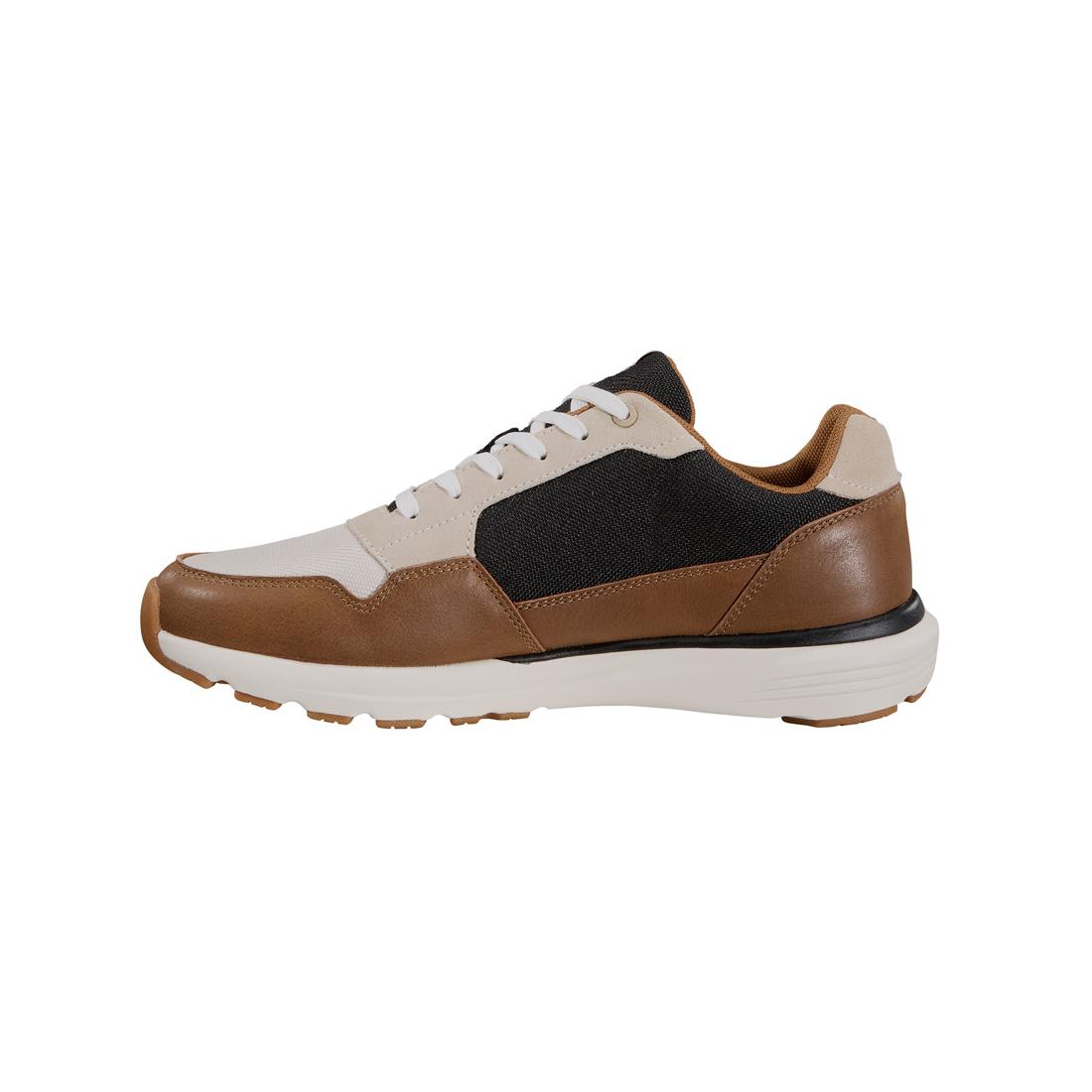 Greenfield ESD Soft Toe Work Sneakers - Brown/White Safety Shoes for Electronics Industry, Cleanroom & Anti-Static Work Environments