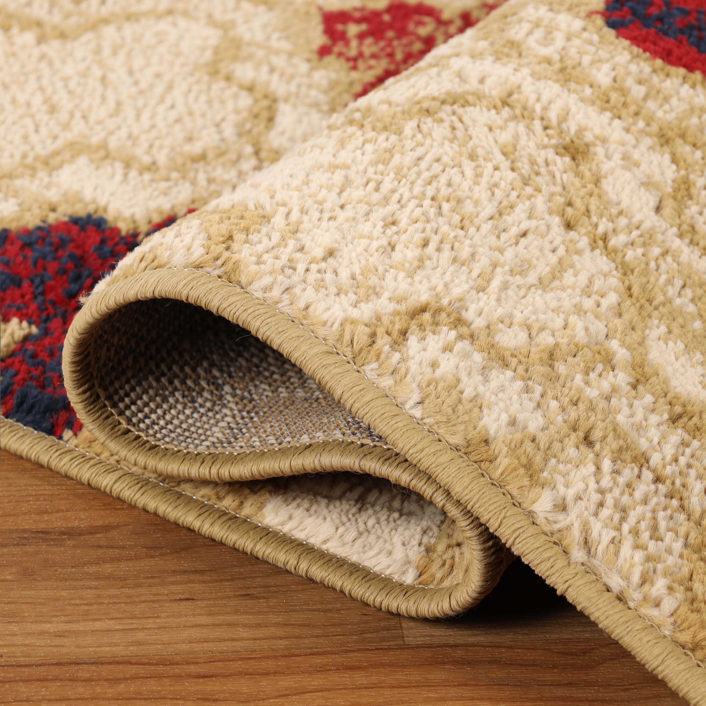 Viking Geometric Trellis Indoor Area Rug & Runner - Non-Slip Boho Chic Carpet for Living Room, Bedroom, Hallway - Perfect for Nordic Home Decor & Cozy Spaces
