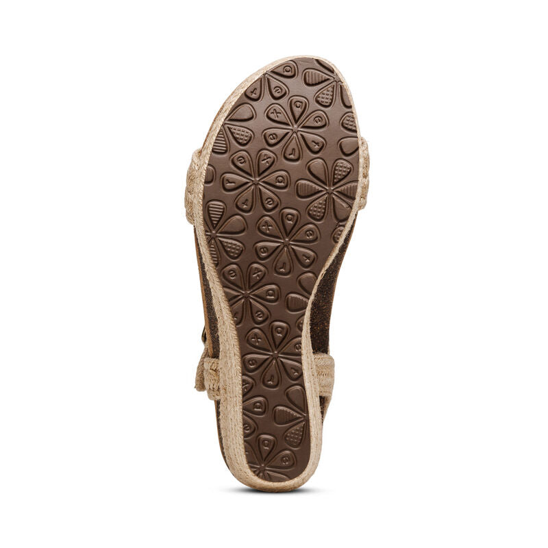Aetrex Sydney Platform Sandal for Women - Comfortable Orthopedic Sandals with Arch Support - Perfect for Walking, Travel & Summer Outfits