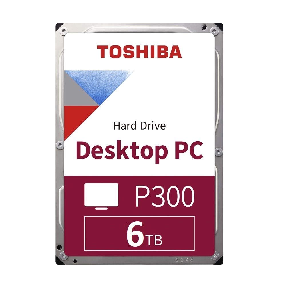 Toshiba P300 6TB Desktop PC Hard Drive - High Capacity Internal HDD for Gaming, Storage & Backup | Fast & Reliable Performance for PC, Mac & Workstations