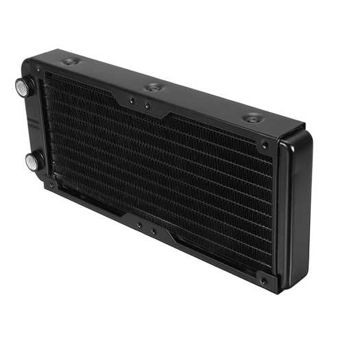 240mm Aluminum CPU Liquid Cooler - 10 Tubes High Performance Water Cooling Radiator for PC Gaming & Overclocking | Perfect for High-End Desktop Computers & Workstations