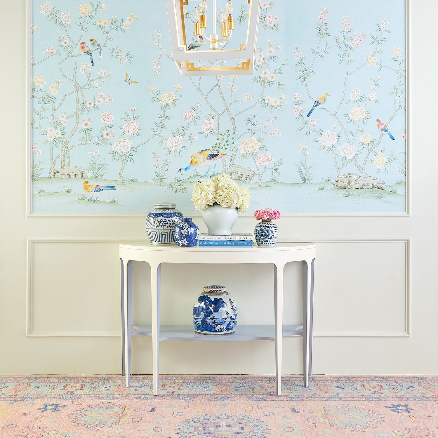 Colchester Blue Mural Wall Art - Handmade Canvas Painting for Home & Office Decor | Perfect for Living Room, Bedroom, or Office Wall Decoration