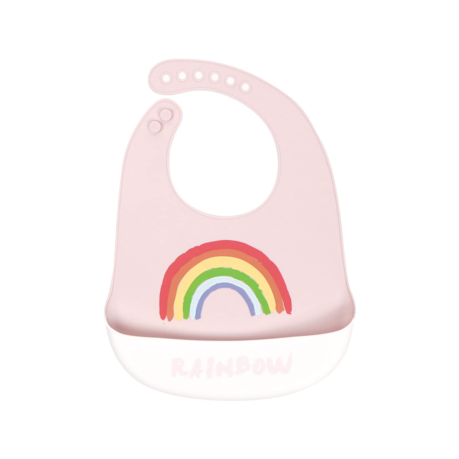 Waterproof Silicone Baby Bibs for Boys & Girls - Cute Cartoon Design - 1PC Feeding & Burp Cloth for Newborns & Infants 5+ Months (One Size) - Perfect for Mealtime, Daycare & On-the-Go Feeding