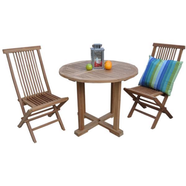 Montage Bristol 3-Piece Dining Set - Modern Kitchen Table and Chairs for Small Spaces, Perfect for Breakfast Nook, Apartment, or Cozy Home Decor