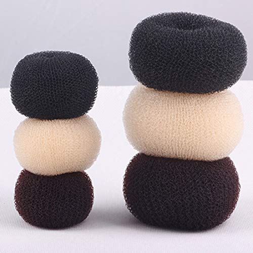 1PC Women's Donut Hair Bun Maker - Hair Doughnut Shaper Ring for Updo Styling (Coffee Brown) | Perfect for Parties, Weddings & Everyday Hairstyles