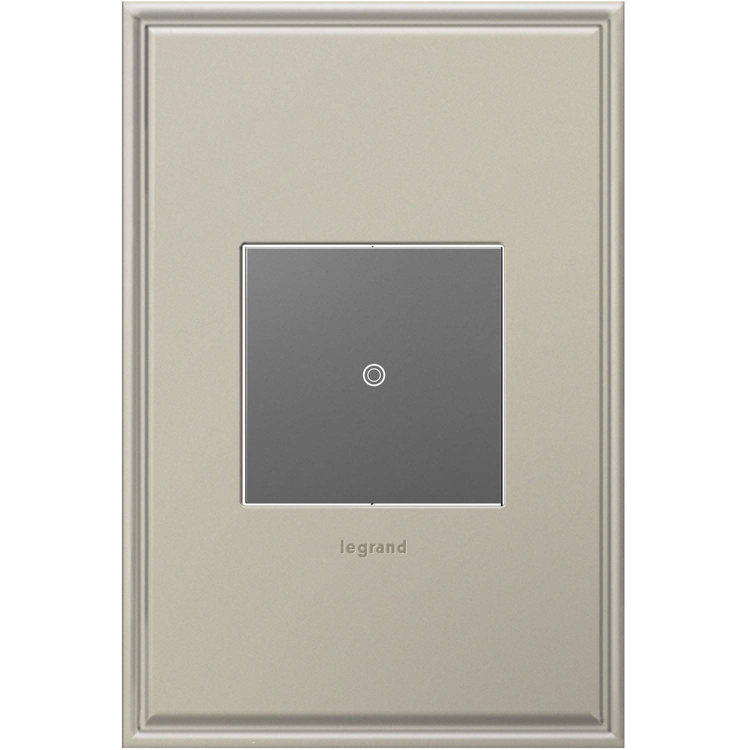 Legrand Adorne 15A SoftTap Light Switch in Magnesium Finish - 4-Pack (ASTP1532M4-4PK) | Modern Touch Control for Home & Office Lighting