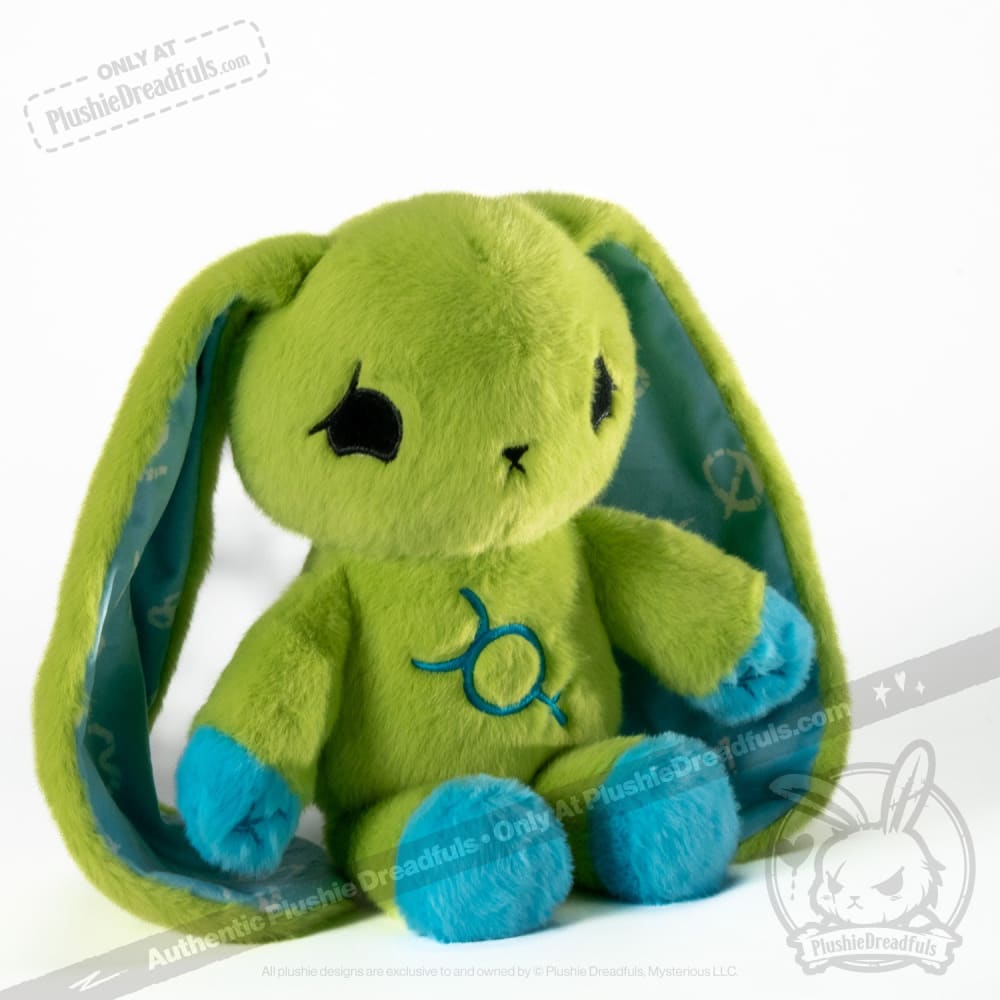Plushie Dreadfuls Dyscalculia Rabbit - Soft Stuffed Animal Toy for Kids & Adults, Comfort Plush for Anxiety Relief, Math Learning Aid, Unique Gift for Neurodiversity Awareness