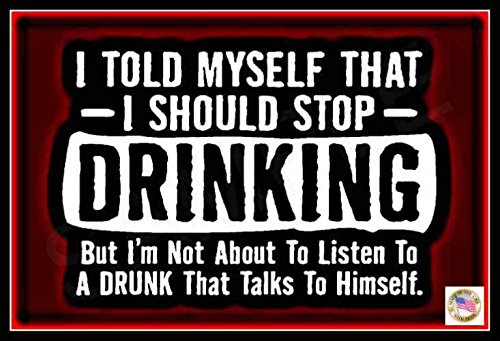 Funny Man Cave Sign - Stop Drinking! 8