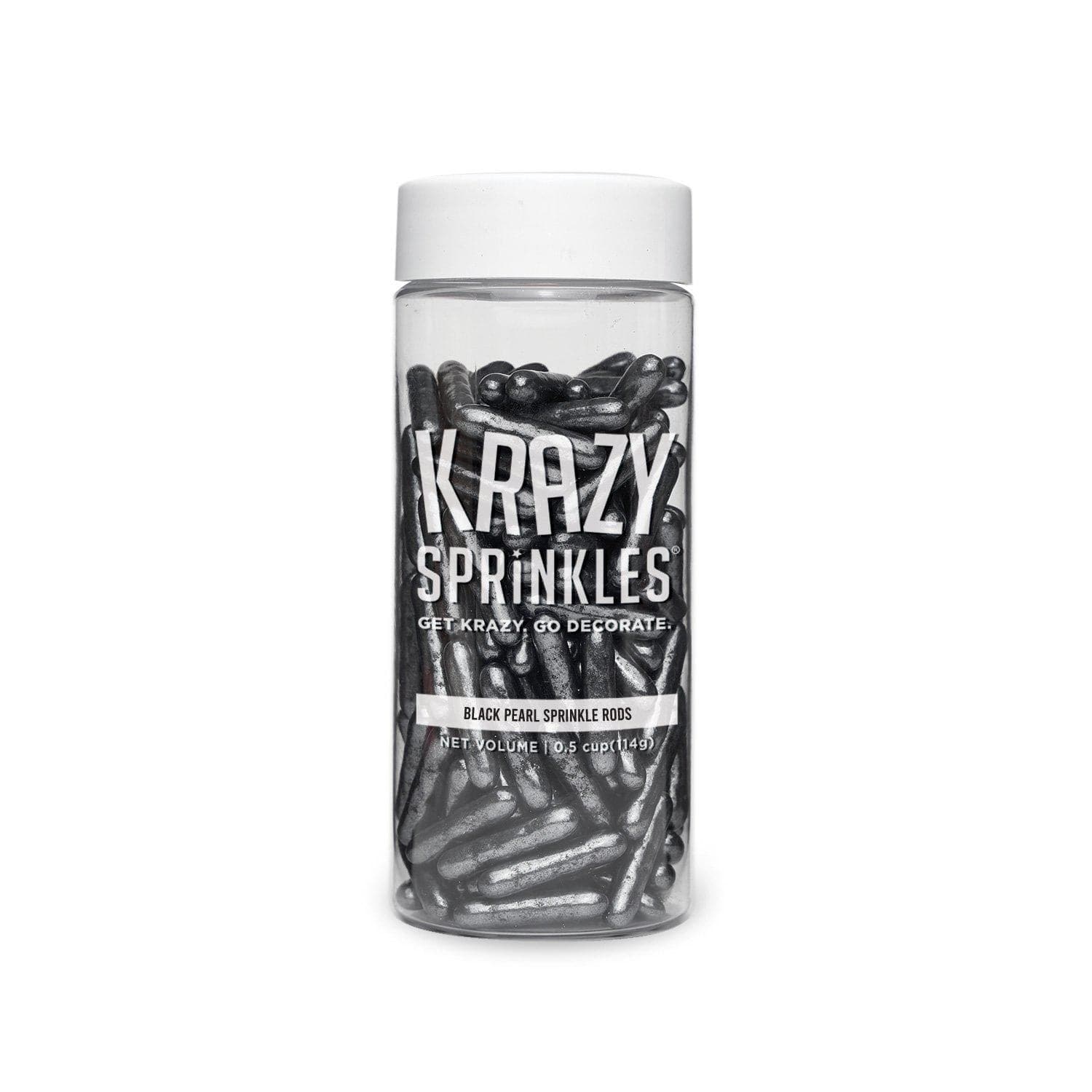 Premium Black Pearl Rods Sprinkles - Bulk 24-Pack for Baking & Cake Decorating - Perfect for Cupcakes, Cookies, and Dessert Toppings