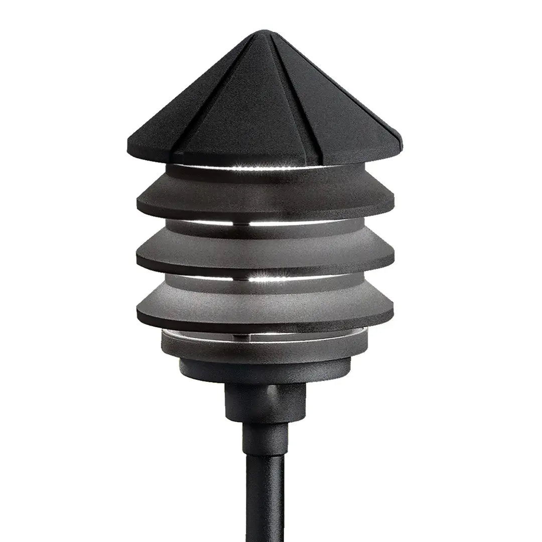 120V Three Tier Path Light Outdoor Landscape Lighting for Garden, Walkway, and Patio - Durable Weatherproof Design for Year-Round Use