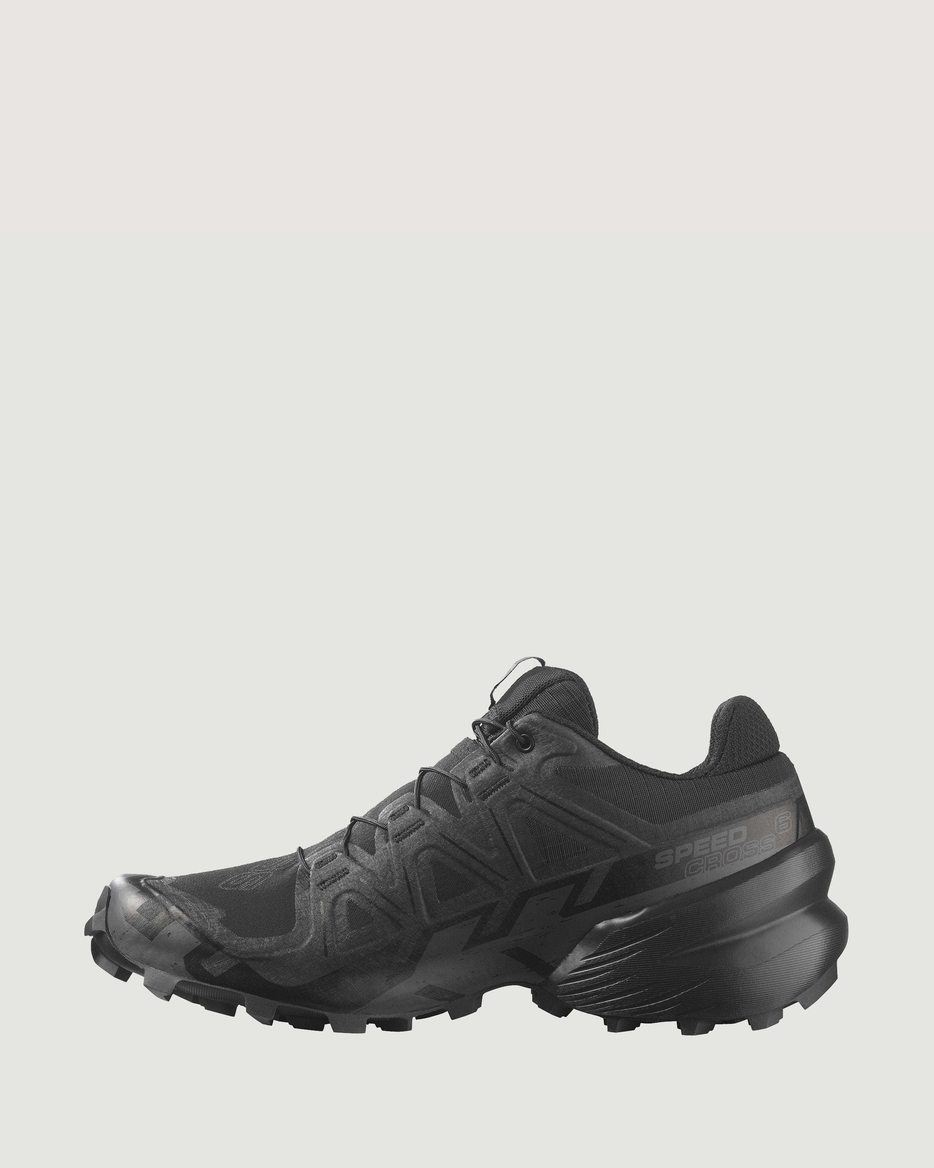 Men's Salomon Speedcross 6 Trail Running Shoes - Black/Black/Phantom | Lightweight & Durable for Hiking, Trail Running & Outdoor Adventures