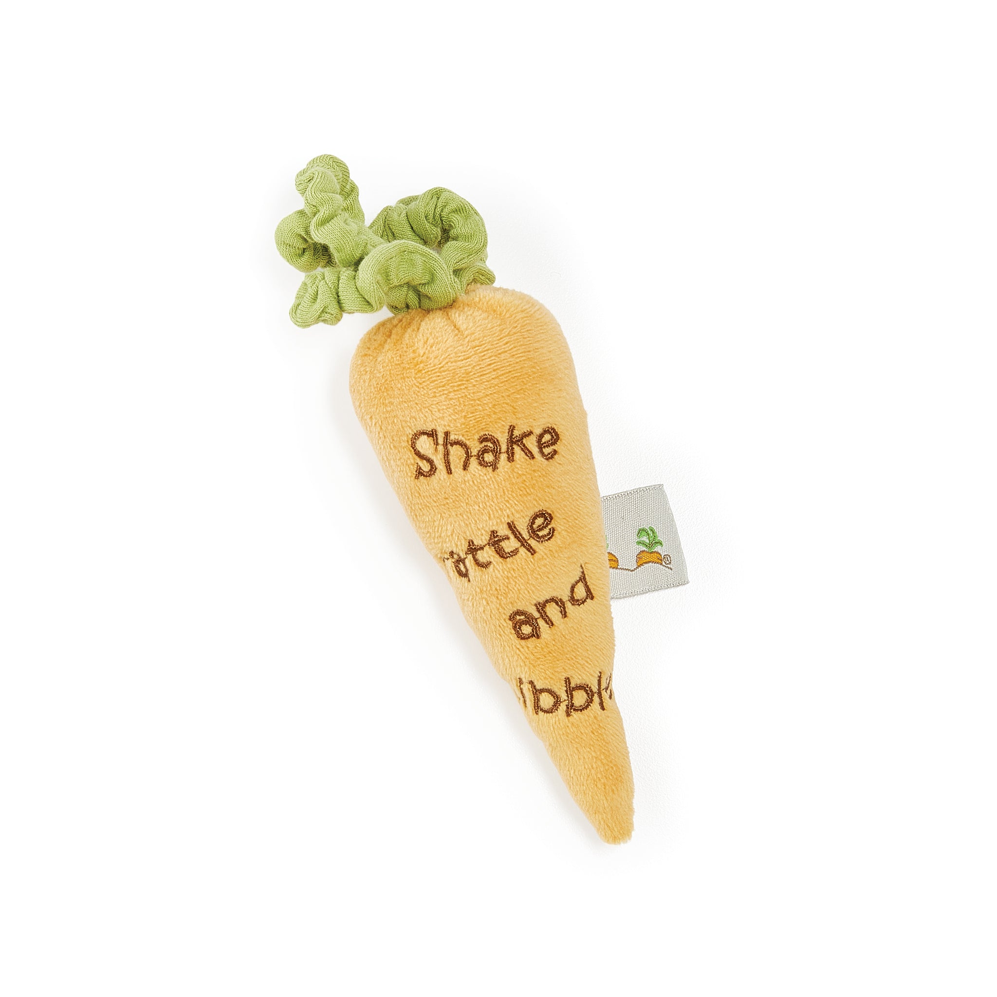 Organic Carrot Teething Rattle Toy for Babies - Safe & Soft BPA-Free Infant Chew Toy - Perfect for Soothing Sore Gums & Early Sensory Development | Ideal for Newborns, Toddlers & Baby Shower Gifts
