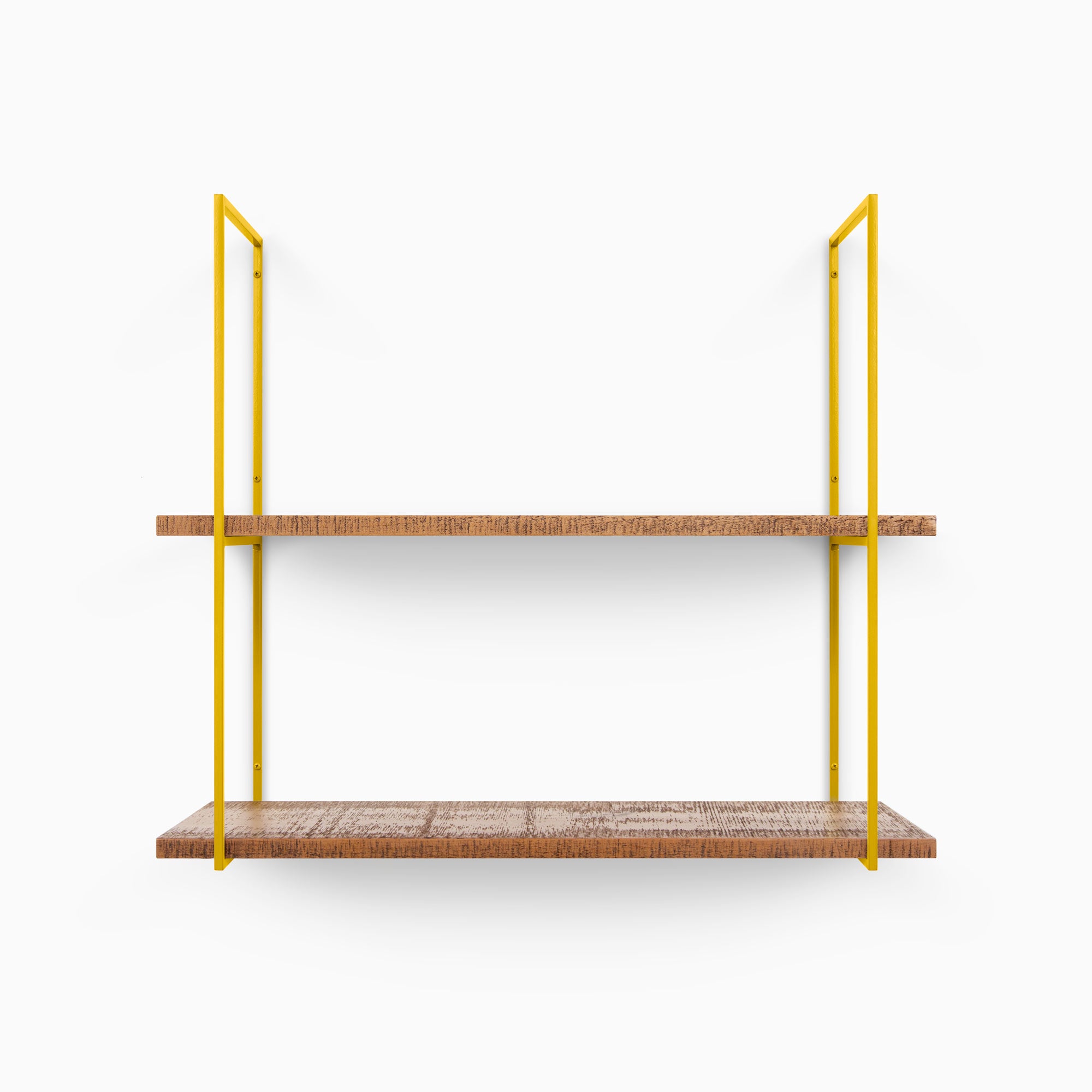Lloyd Nutmeg Rustic 2-Tier Wooden Shelf - Handmade Rustic Wall Shelf for Kitchen, Bathroom & Living Room Decor - Perfect for Organizing Spices, Books & Decorative Items