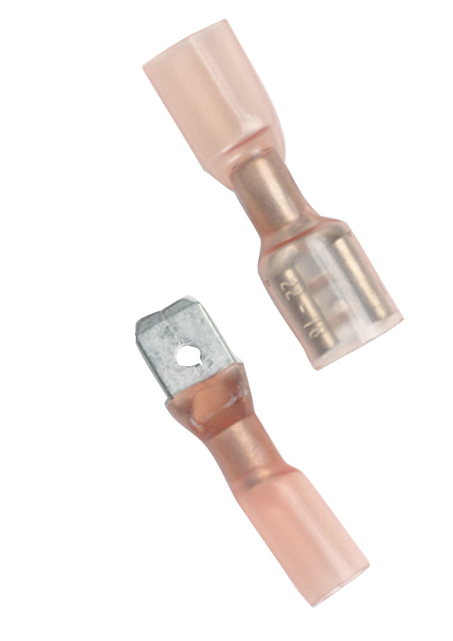 Ancor Female Adhesive Lined Heat Shrink Disconnects - Marine Grade Electrical Connectors for Boat, RV & Automotive Wiring Repairs