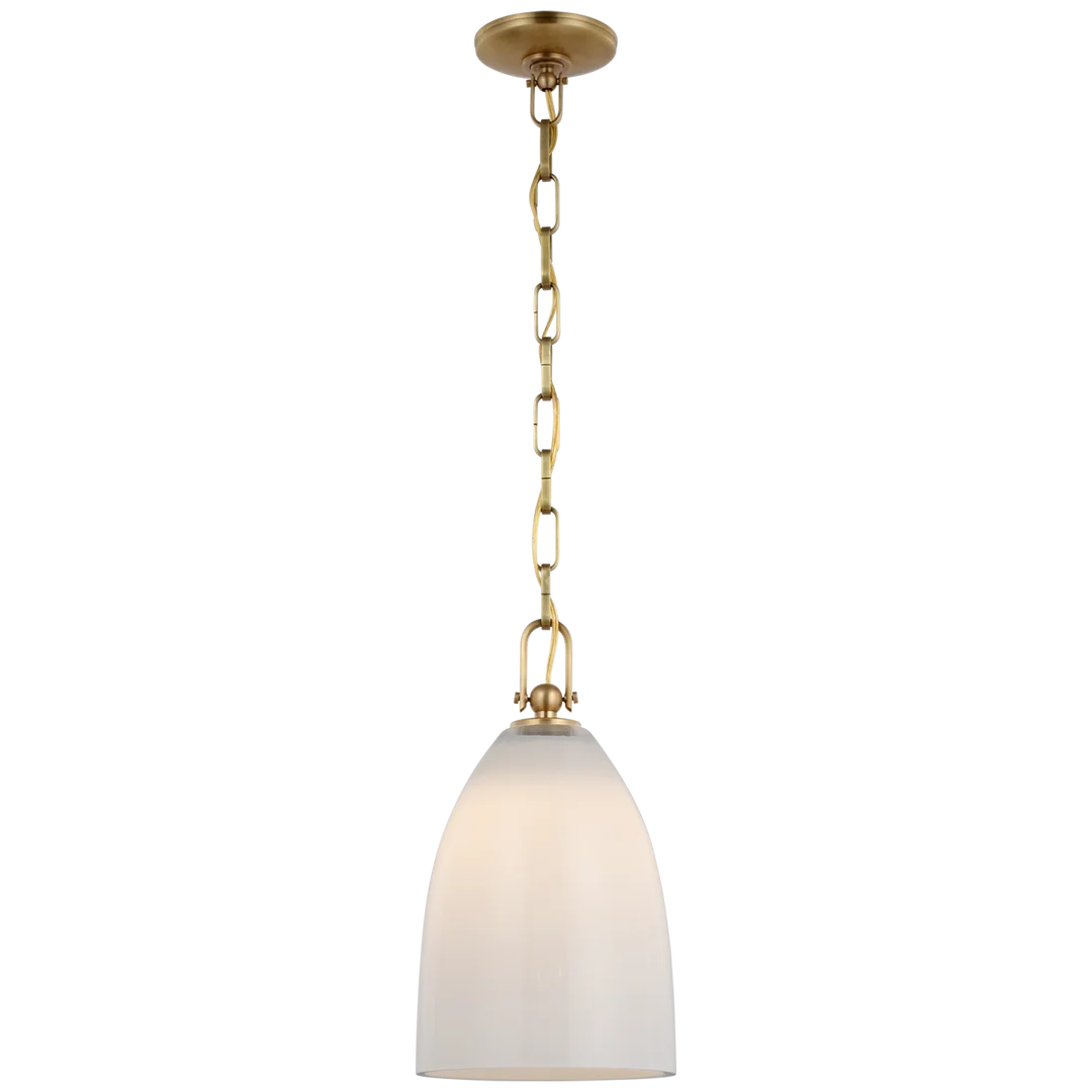 Andreas Medium Pendant Light Fixture - Modern Glass Ceiling Lamp for Dining Room, Kitchen Island & Living Room Decor