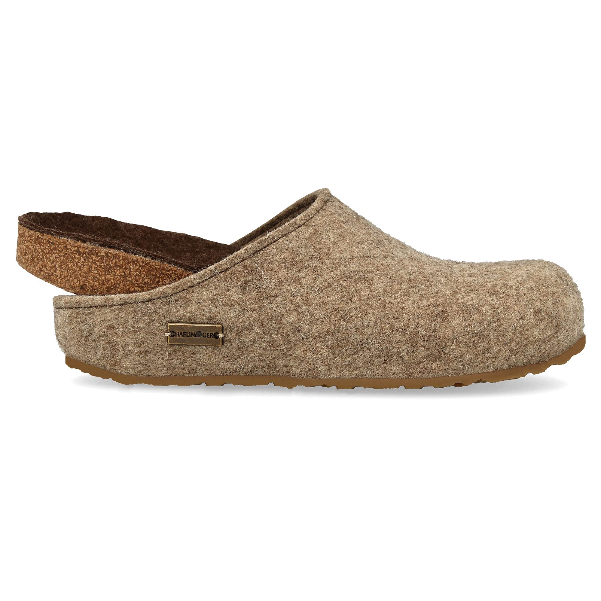HAFLINGER Women's Wool Felt Low-Top Slippers - Cozy Indoor/Outdoor House Shoes for Comfort & Warmth - Perfect for Home, Office & Relaxation