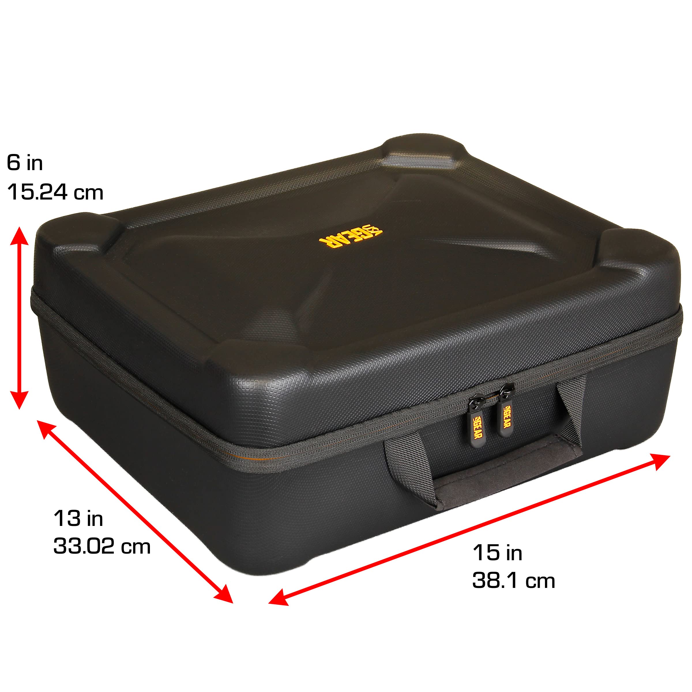 USA Gear Microphone Case - Durable Hard Case for Wireless Microphones & Systems, Compatible with JBL Wireless, Sennheiser E 835, Tonor & More - 12