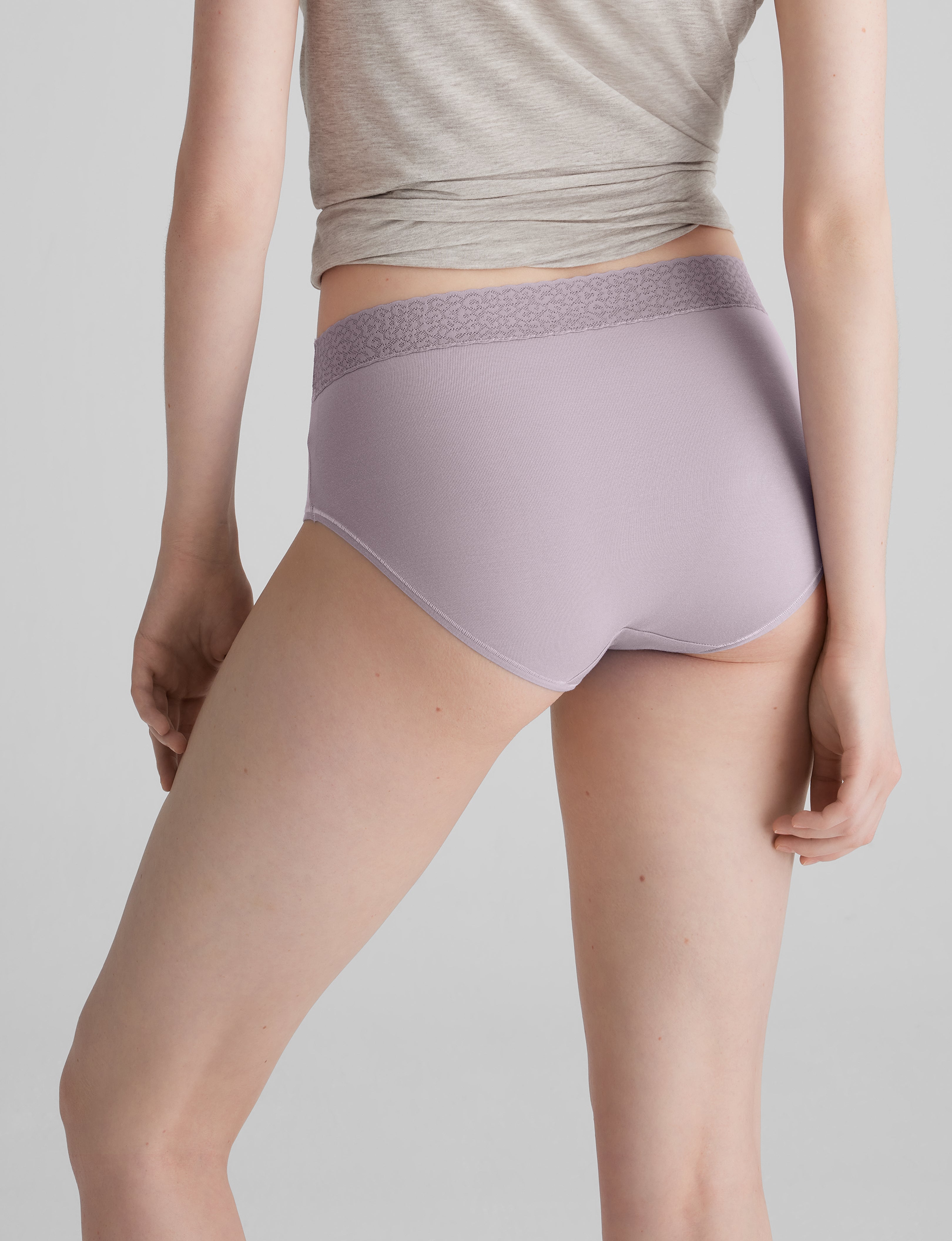 Women's High Rise Lace Underwear - Soft Second Skin Briefs for Comfort & Support - Perfect for Everyday Wear, Yoga & Lounge