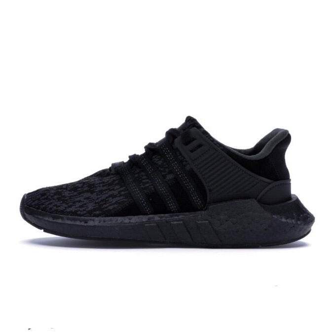Adidas EQT Support 93/17 Triple Black Running Shoes for Men - Comfortable Sneakers for Gym, Workout & Casual Wear