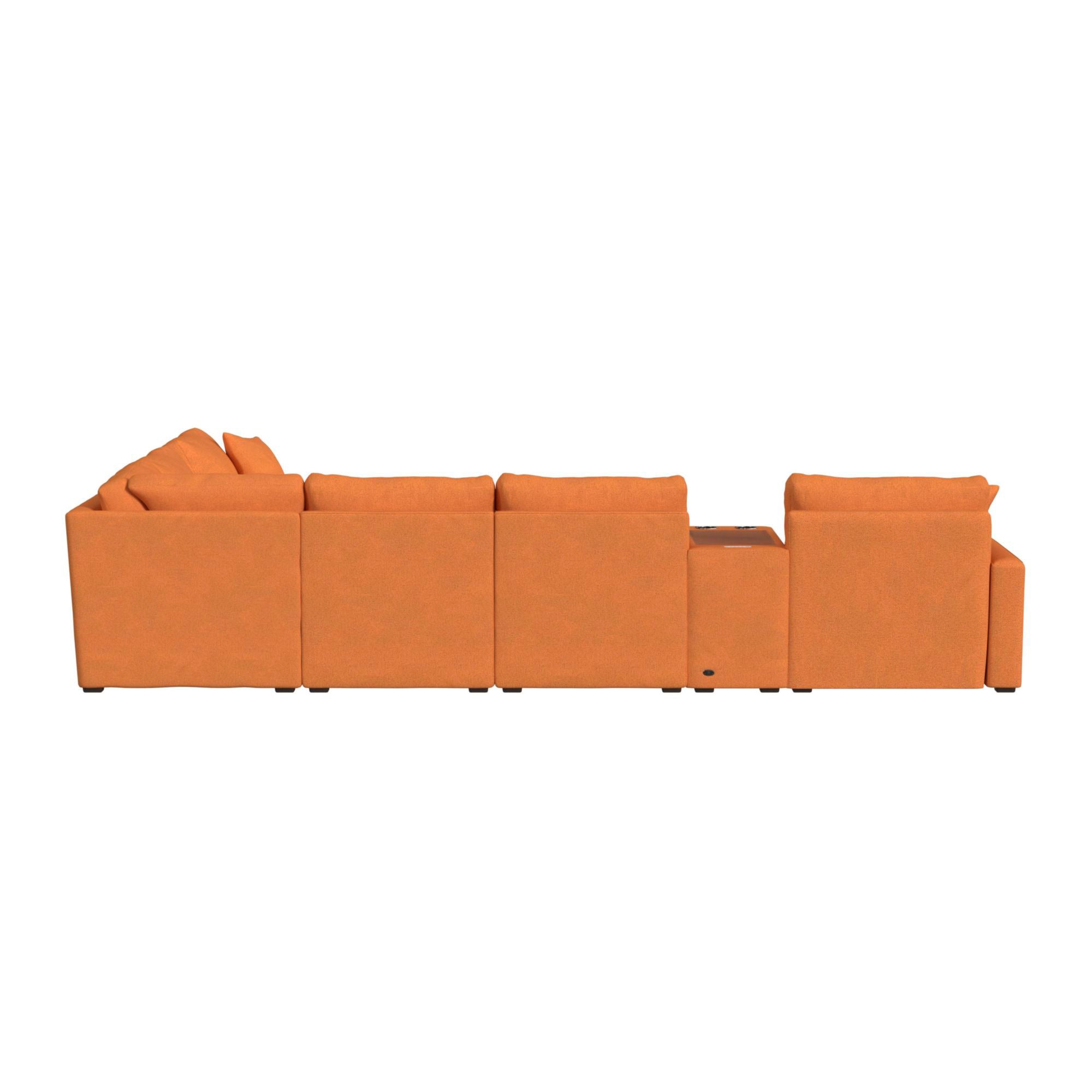 Simply Elements The Big Way 8-Piece Sectional Sofa Set - Modern L-Shaped Living Room Couch for Spacious Homes & Family Gatherings