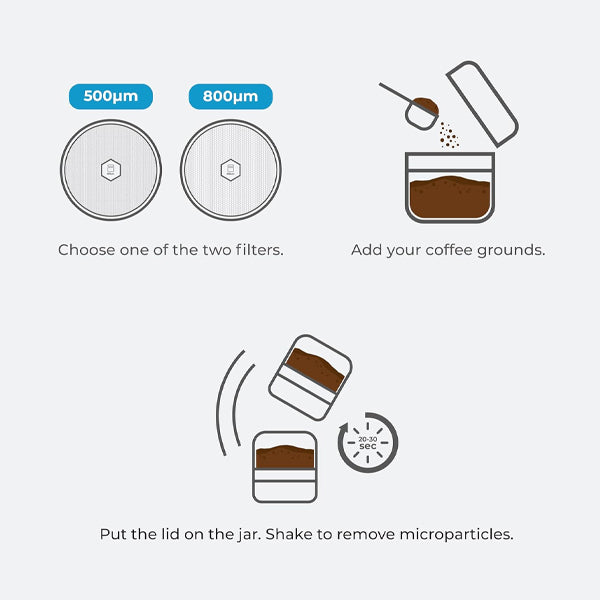 Premium Shelbru Coffee Grounds Sifter - Fine Mesh Filter for French Press, Pour Over & Cold Brew - Perfect for Home Baristas & Coffee Enthusiasts