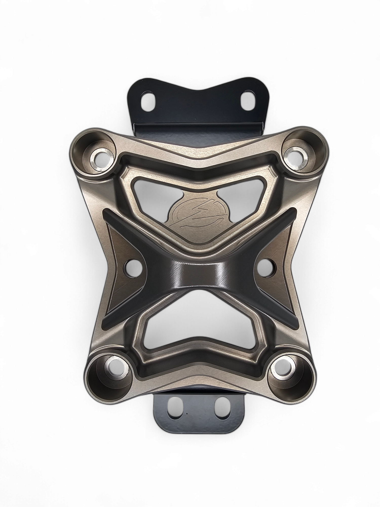 2022-2023 Can Am X3 10 Bolt Radius Rod Plate with Heavy Duty Pull Hook - Gun Metal RRP210015 - Off-Road UTV Accessory for Trail Riding & Dune Bashing