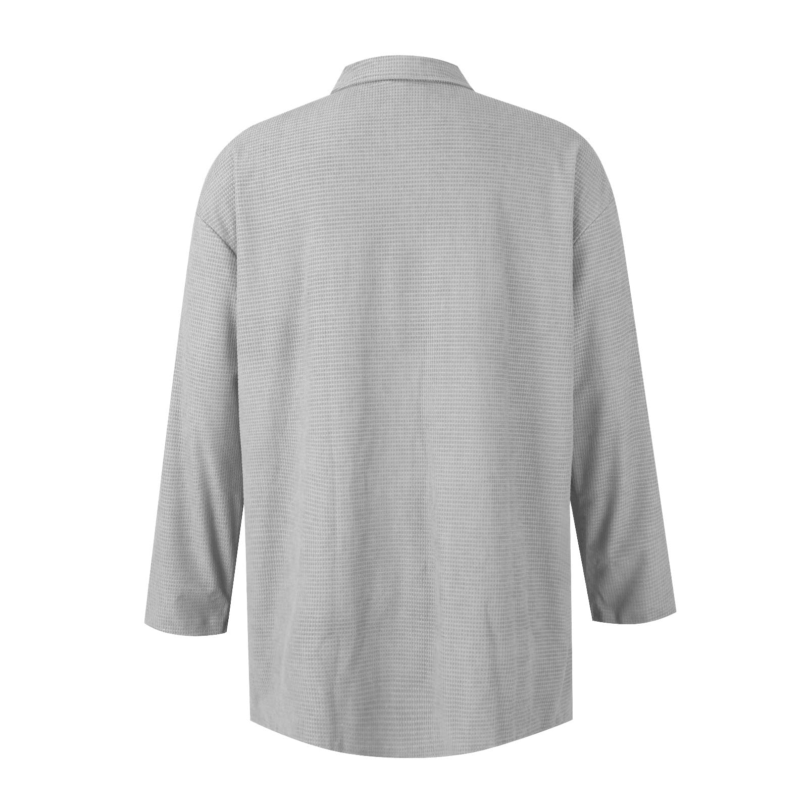 Trendy Oversized Cardigans for Women - Waffle Knit Shacket Jacket with Long Sleeves & Button Down Design | Perfect for Winter Layering, Casual Outfits & Office Wear
