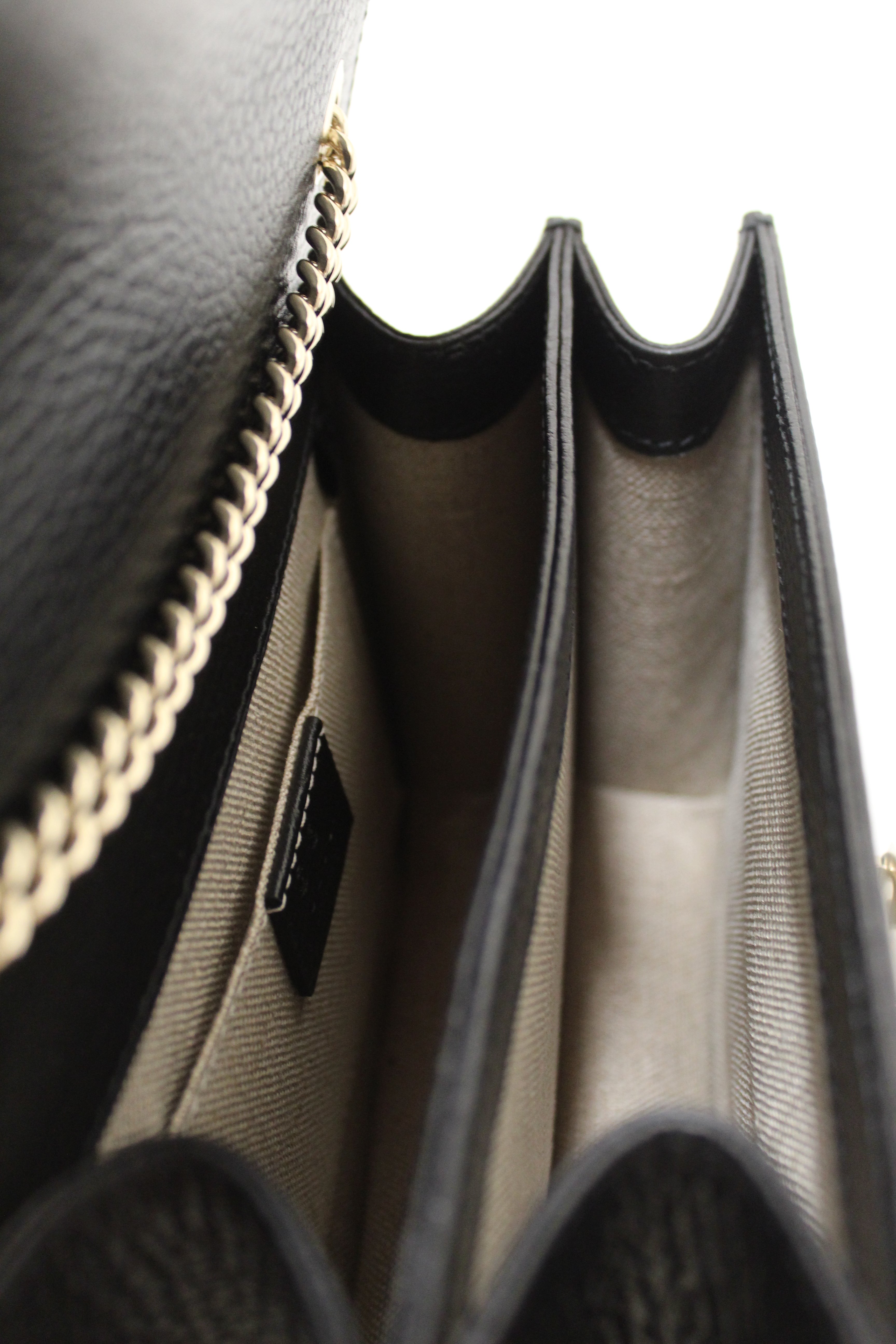 Authentic NEW Gucci Small Dollar Black Calfskin Interlocking G Shoulder Bag - Luxury Crossbody Purse for Women, Perfect for Date Night, Office & Evening Events
