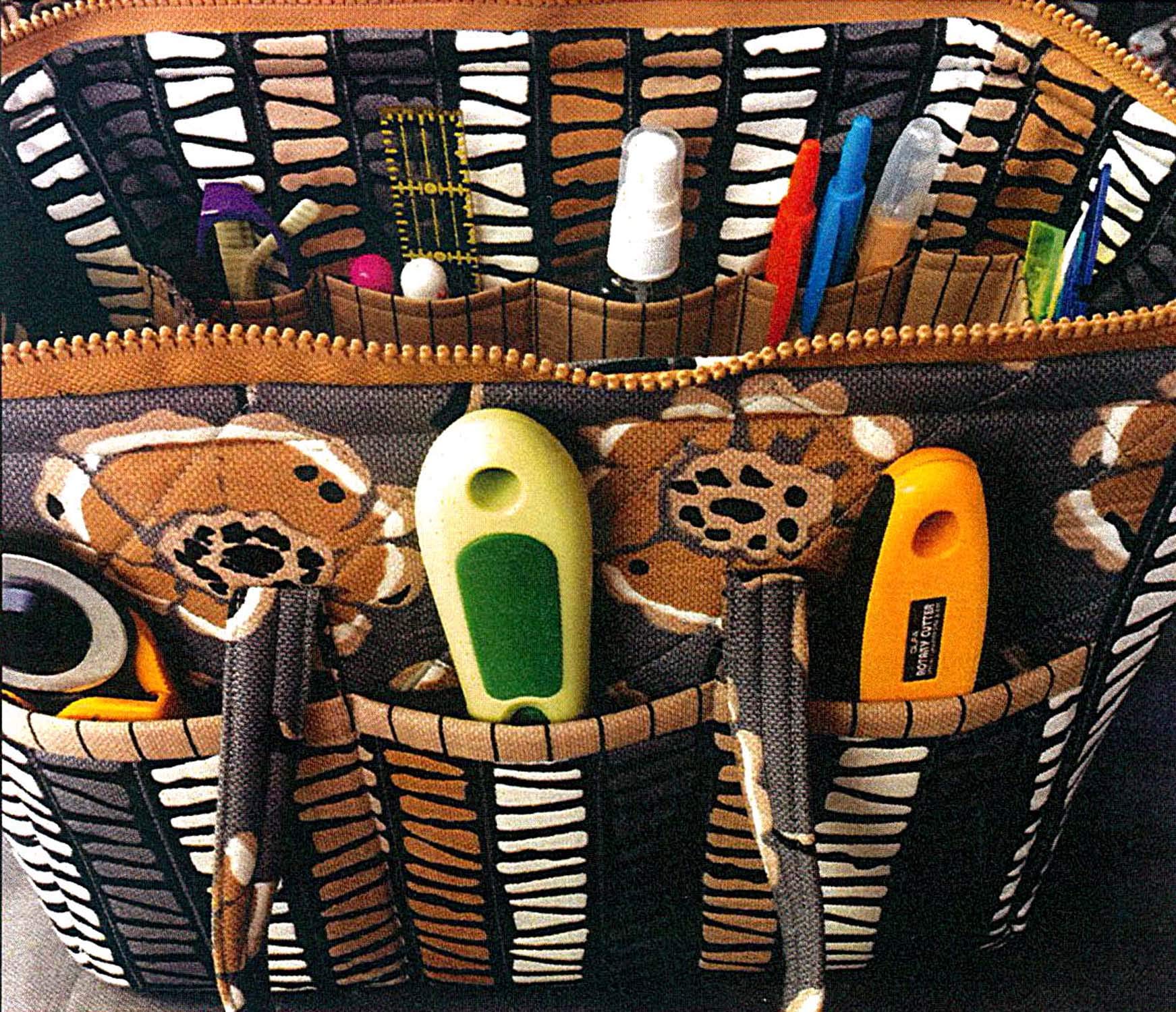 Quilts Illustrated Tool Tote Pattern - DIY Sewing Project for Quilting & Crafting | Perfect for Organizing Sewing Supplies & Quilting Tools