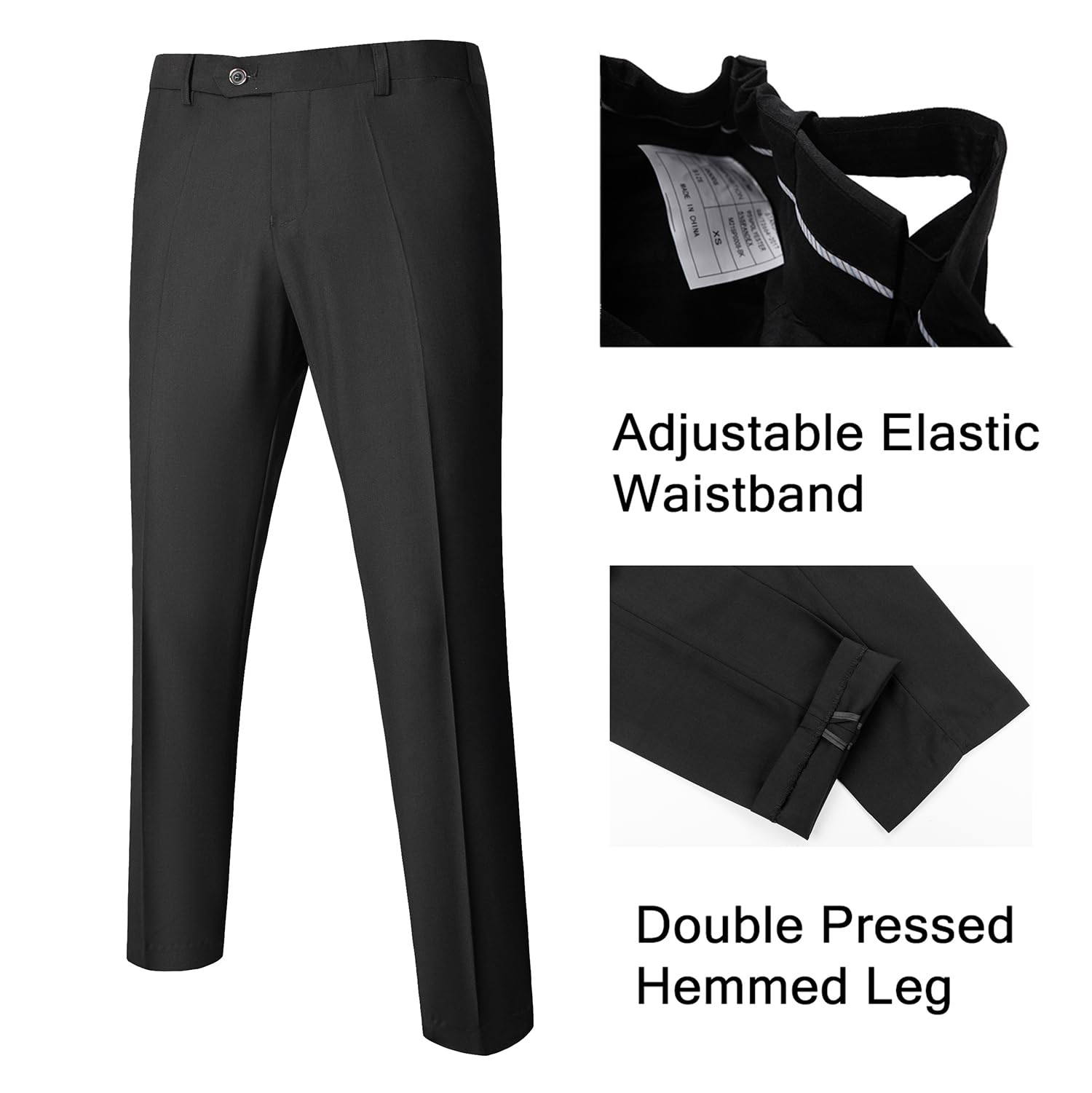 UNINUKOO Men's Floral 3-Piece Tuxedo Suit Set - Slim Fit Jacquard Wedding Suit with Shawl Lapel for Prom, Groom, Formal Events & Special Occasions