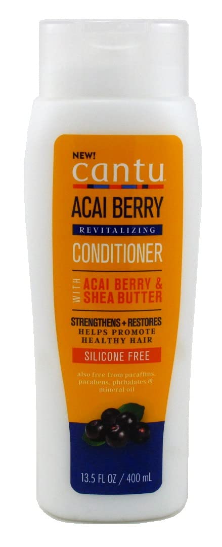 Cantu Acai Berry Deep Conditioning Treatment - 13.5 oz (400ml) Pack of 6 | Sulfate Free Hair Moisturizer for Dry, Damaged & Curly Hair | Salon Quality Leave-In Conditioner for Women & Men - Perfect for Daily Hair Care & Post-Wash Hydration